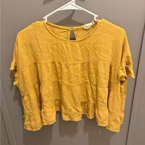 Altar'd State Sunflower Yellow Blouse